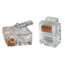 PLUG-6P6C-P-C2-100 (100 шт) Разъем RJ-12 PLUG-6P6C-P-C2-100 (100 шт) Hyperline