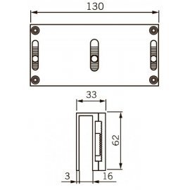 U-образный кронштейн UBG-10/12 для EMC 400 AH Dorma