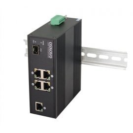 SW-40501/IC Промышленный PoE коммутатор Fast Ethernet на 6 портов OSNOVO