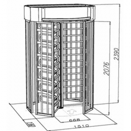 OMA-18.687.AA Турникет роторный полноростовый
