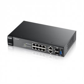 GS2210-8-EU0101F L2 коммутатор rack 19", 8xGE, 2xCombo (SFP/RJ-45), бесшумный GS2210-8-EU0101F ZYXEL