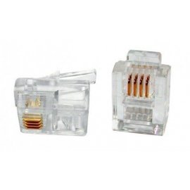 PLUG-6P4C-P-C2-100 (100 шт) Разъем RJ-12 PLUG-6P4C-P-C2-100 (100 шт) Hyperline