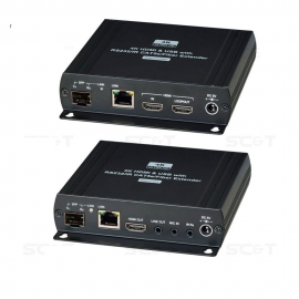 HKM01-4K6G HDMI KVM удлинитель сигнала HDMI 4K(60Гц), USB, аудио, RS232 и ИК управления по Ethernet SC&T