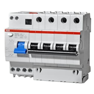 Дифференциальный автоматический выключатель ABB DS204 6мод. 63А/0,03mA (тип AC)