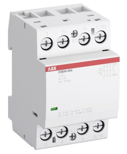 ABB Контактор ESB100-20N-06 модульный (100А АС-1, 2НО), катушка 230В AC/DC