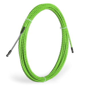 Кабельная протяжка PET-1-4.0/30  из плетеного полиэстера с фиксированными наконечниками Fortisflex КВТ