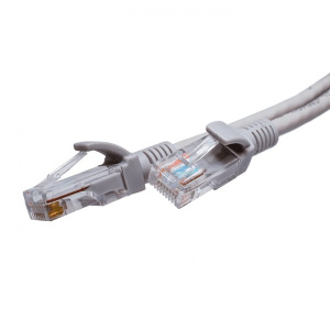 Патч-корд медный U/UTP Cat.5e LSZH, серый, 0,5м (10-0141) SUPRLAN