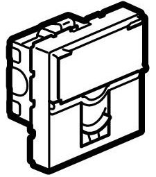 Legrand Mosaic 076555 Модуль розетки компьютерной RJ-45, кат. 5e, FTP, 2М, белый