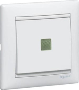 774448 Переключатель Белый Legrand Valena промежуточный 1 кл. с подсветкой